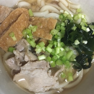 豚きつねうどん